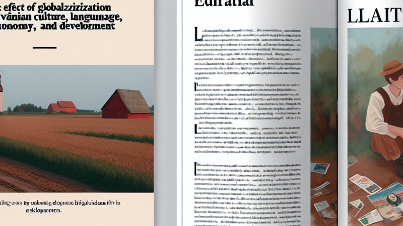 Globalizācijas ietekme un izaicinājumi Latvijā: plaša pārskata eseja