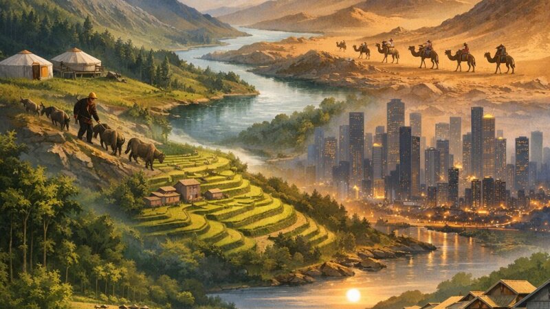 Kā dabas faktori ietekmē Āzijas iedzīvotāju apdzīvotību