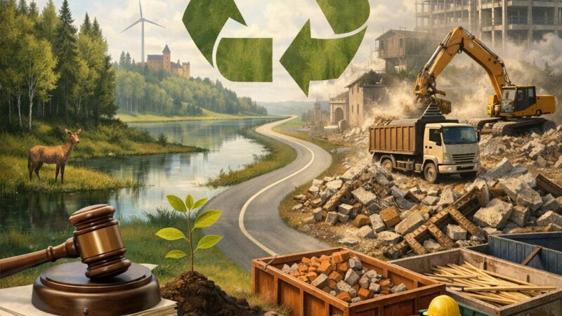 Latvijas vides tiesību attīstība un būvniecības atkritumu apsaimniekošana