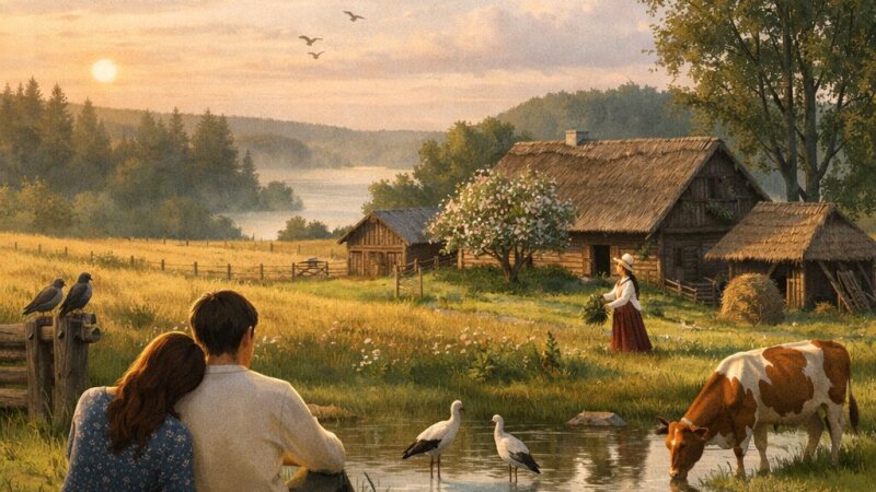 Lauku idille: Dabas harmonija un miers latviešu dzīvē