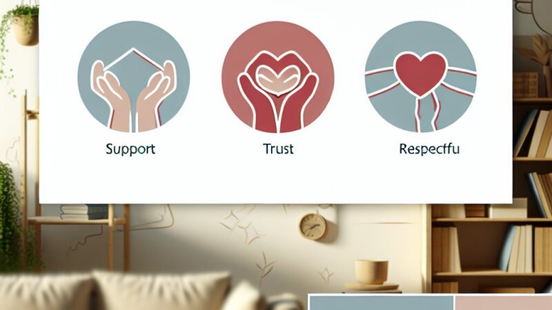 Mūsu ģimenes trīs pamatvērtības — atbalsts, uzticība, cieņpilna mīlestība