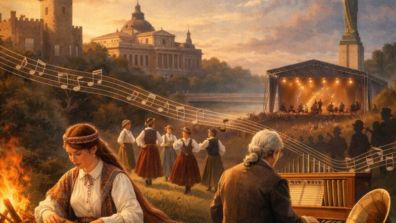 Mūzikas vēstures ceļojums cauri gadsimtiem un Latvijas kultūrai