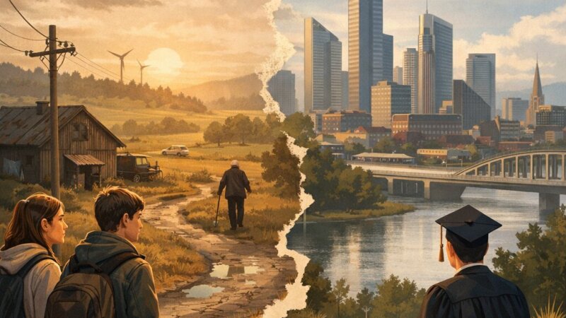 Nevienlīdzīga reģionu attīstība Latvijā: cēloņi un sekas vidusskolai