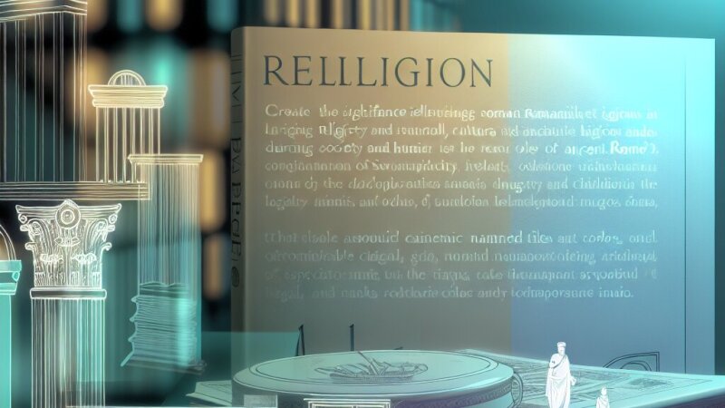 Romiešu reliģijas nozīme sabiedrībā un kulturā antīkajā Romā