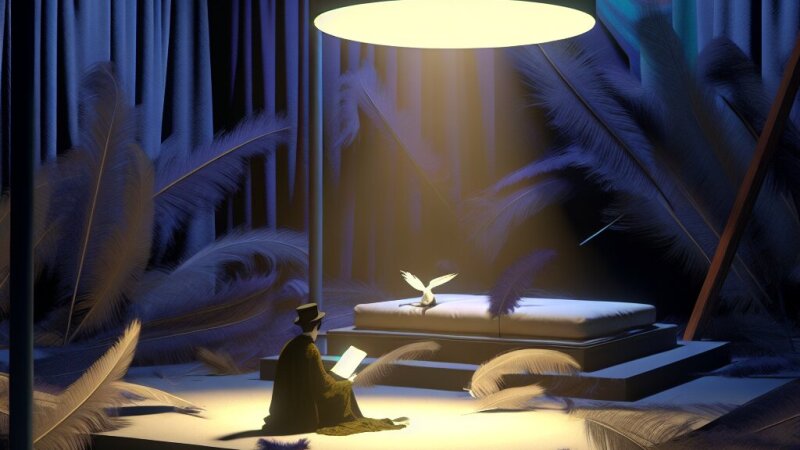 Sirreālisma tēlu izmantojums Leldes Stumbres lugā "Spalvas"