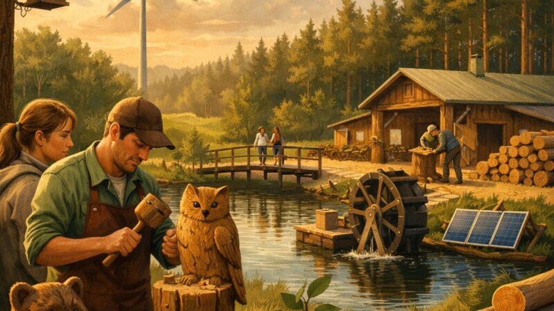 Tērvetes koktēlniecības darbnīca: ilgtspējīgas attīstības piemērs Latvijā