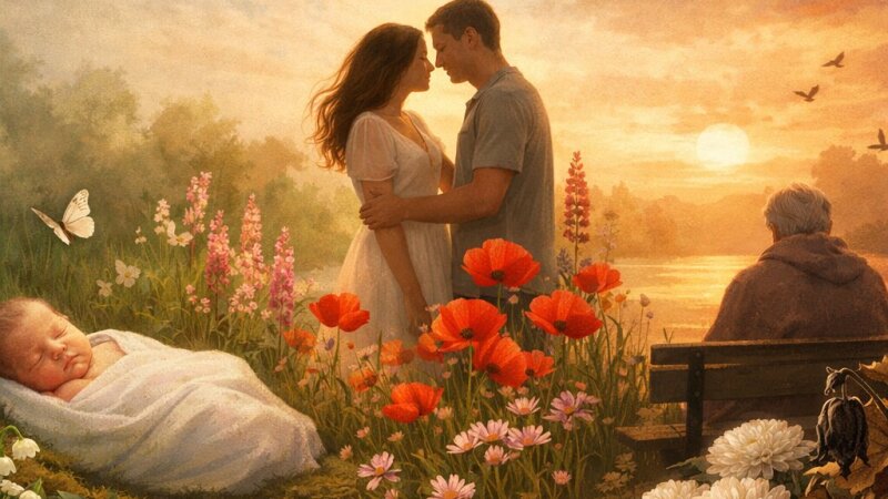 Ziedu simbolika un nozīme cilvēka dzīves posmos